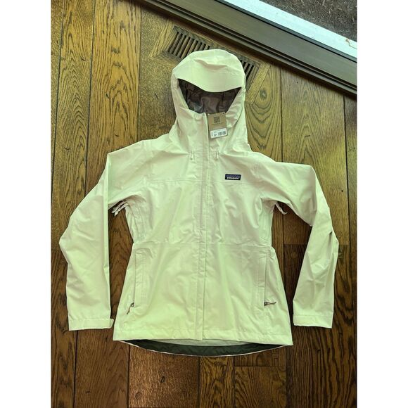 Patagonia Women’s Jacket Torrentshell 3L Wool White Rain Size Medium NWT